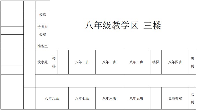 2023年下半年天津市河北区第九十三中学自考考点考场示意图3 2023年下半年天津市河北区第九十三中学自考考点考场示意图3