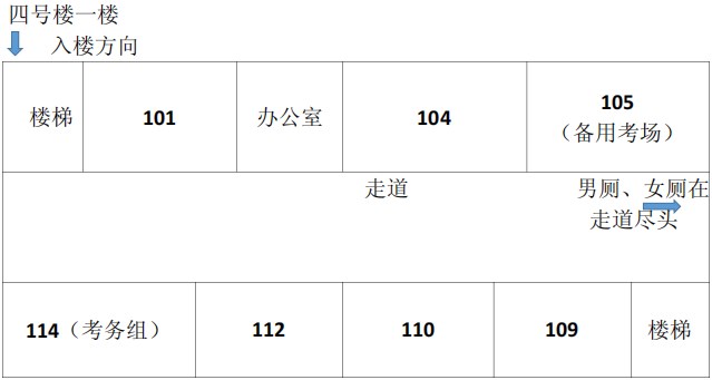 2023年下半年天津市红桥区河北工业大学附属实验学校自考考点考场示意图11 2023年下半年天津市红桥区河北工业大学附属实验学校自考考点考场示意图11