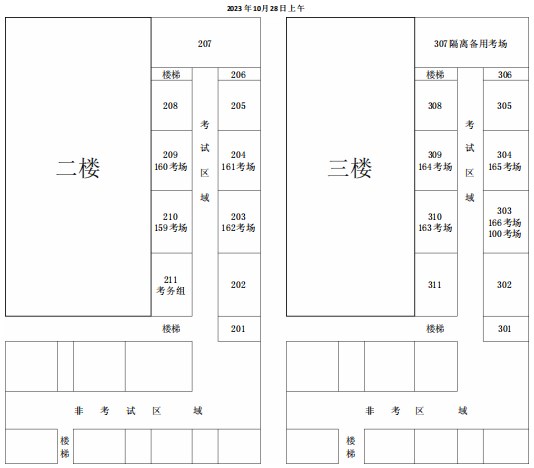 2023年下半年天津市红桥区第八十九中学自考考点考场示意图1 2023年下半年天津市红桥区第八十九中学自考考点考场示意图1